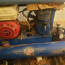 Nice Air Compressor  Just Needs A Tune Up
