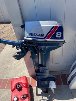 Nissan 8 hp outboard, two-stroke engine
