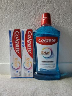 Colgate Total Toothpaste + Mouthwash Bundle • $10