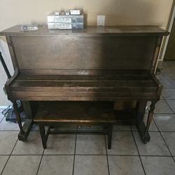 Baldwin Upright Piano, Brown, Slightly Large,