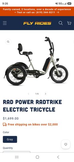 Rad Electric adult Trycicle bike