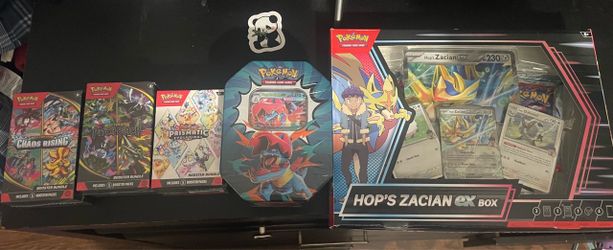 Pokémon TCG Bundle Lot – Booster Bundles, Tin & Hop's Zacian ex Box