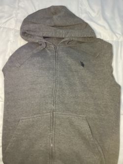 Grey polo assassin hoodie (Size Small)