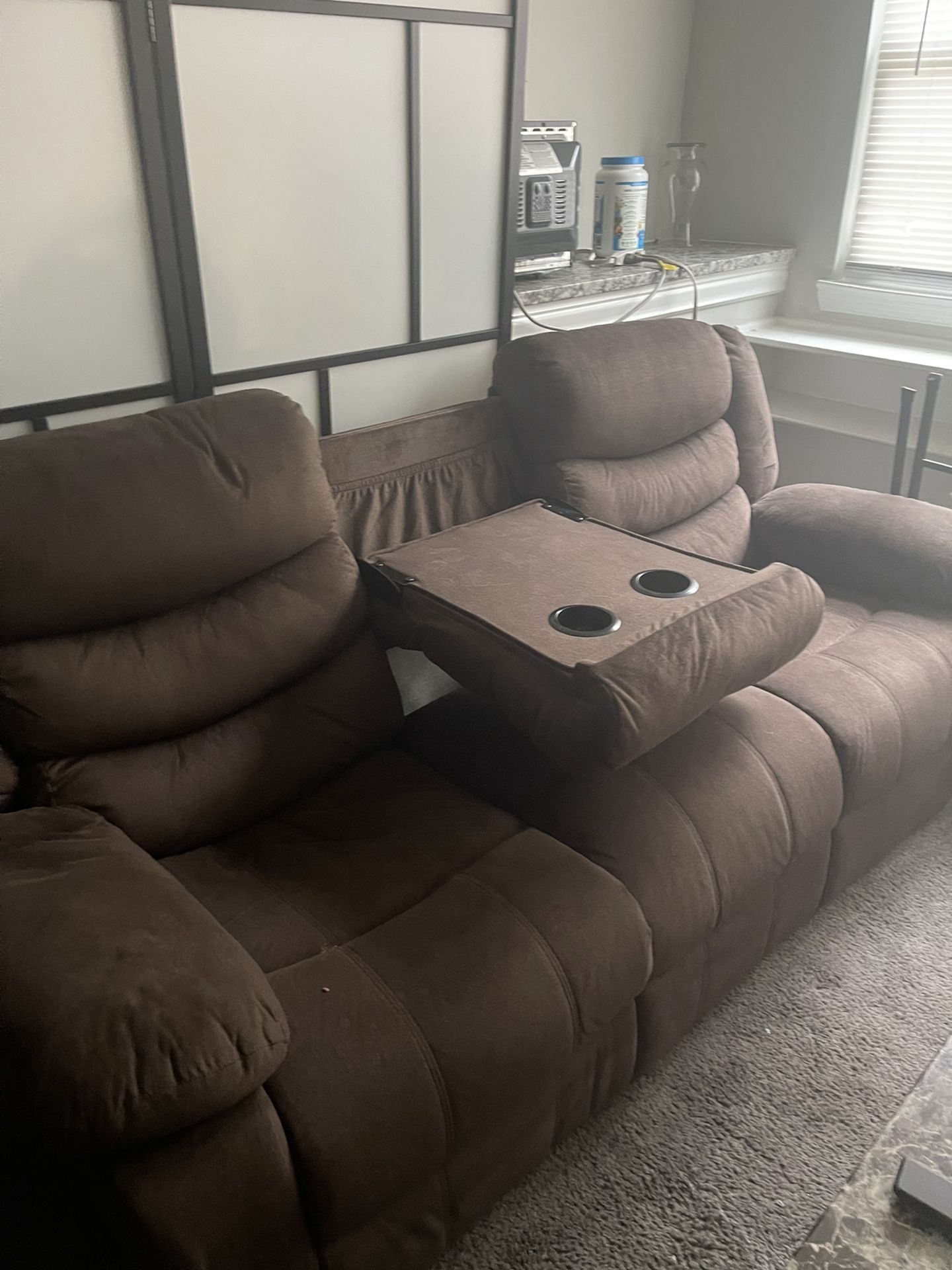 1 Yr Old Very Clean Like New Clean Recliner Sofa And Loveseat