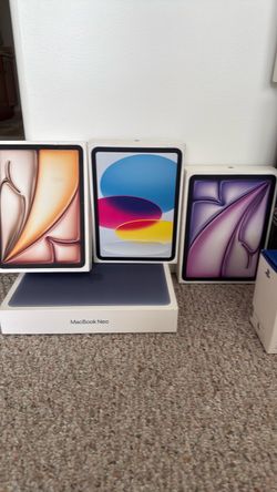 Empty Apple boxes