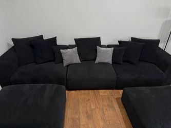 Black couches