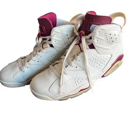 Air Jordan 6 Retro Maroon Men’s Sneakers 