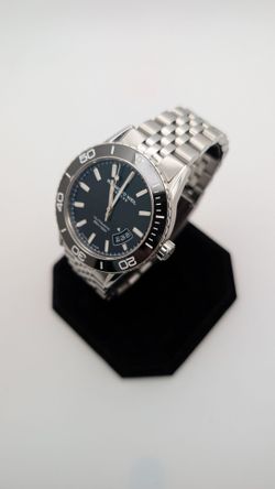 Raymond Weil 43mm Polished Stainless Steel Swiss Automatic Watch w/Ceramic Bezel