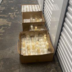 Pillar Candles And Glass Containers
