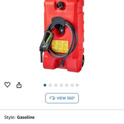 14 Gal. Gas Tank With Hose And Pump