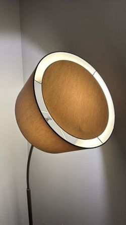 Modern Curved Neck Floor Lamp, Dimming Switch with Bulb