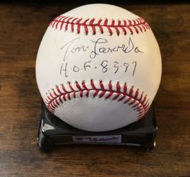 Tom Lasorda Autograph Baseball