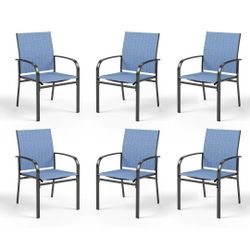 HERA' HOUSE SET OF 6 PATIO CHAIRS 