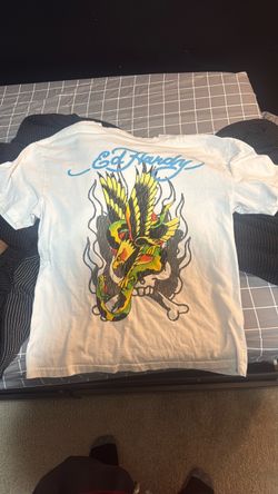 Ed Hardy White Graphic T-Shirt