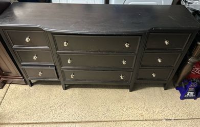 Black 9-Drawer Dresser – $175 OBO