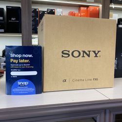 Sony FX6 Full Frame Cinema Camera (Located In Downey, CA)