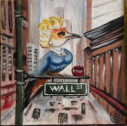 Painting acrylic cup of ambition