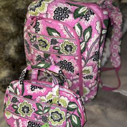 Vera Bradley Large Backpack And Lunch Bag 
