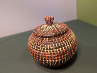 Coil Woven Basket (Panama?)