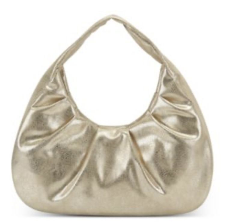 Gold Metallic Hobo Bag