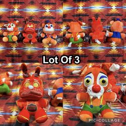 Five Nights at Freddy's FNAF Circus Foxy & Freddy / System Error Bonnie Set of 3