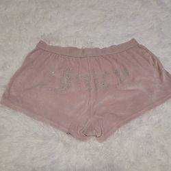 Juicy Couture Pink Velour Women's Shorts Size Large