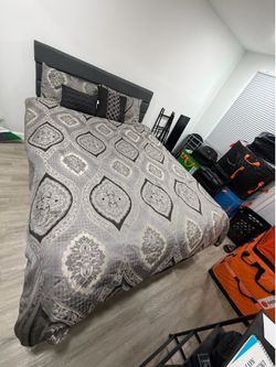 Queen mattress and bedframe