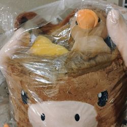 Highlander Cow Basket 