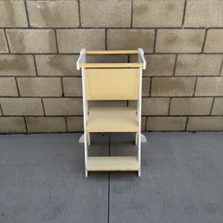NEW Foldable Toddler Step Stool w/Chalkboard, Safety Rail, and Standing Tower for Kids **2 Available, $50 Each**