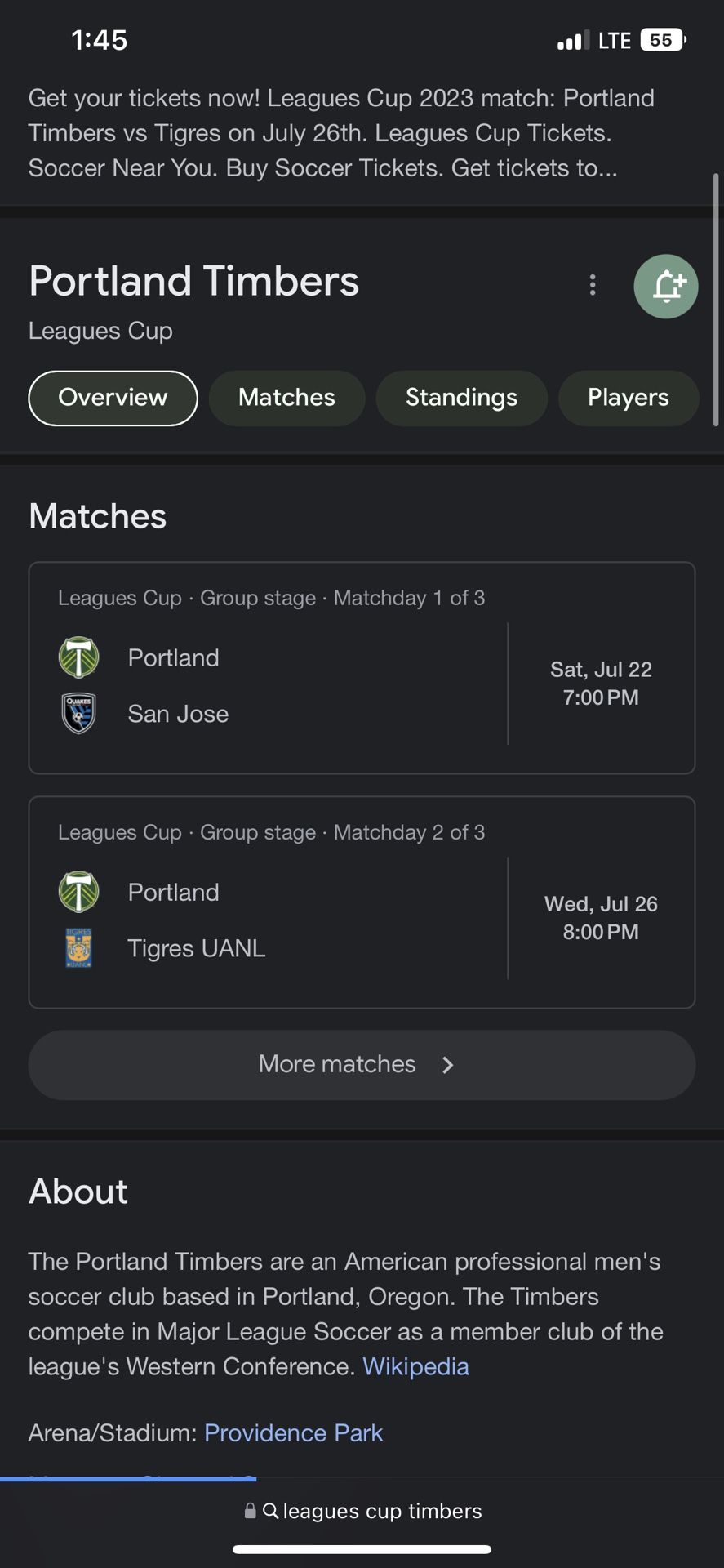 Portland Timbers Tickets