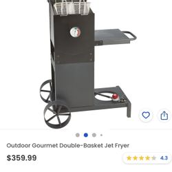 Outdoor Gourmet Double Basket Fryer