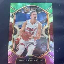 2020-21 Panini Select #30 Duncan Robinson Green White Purple