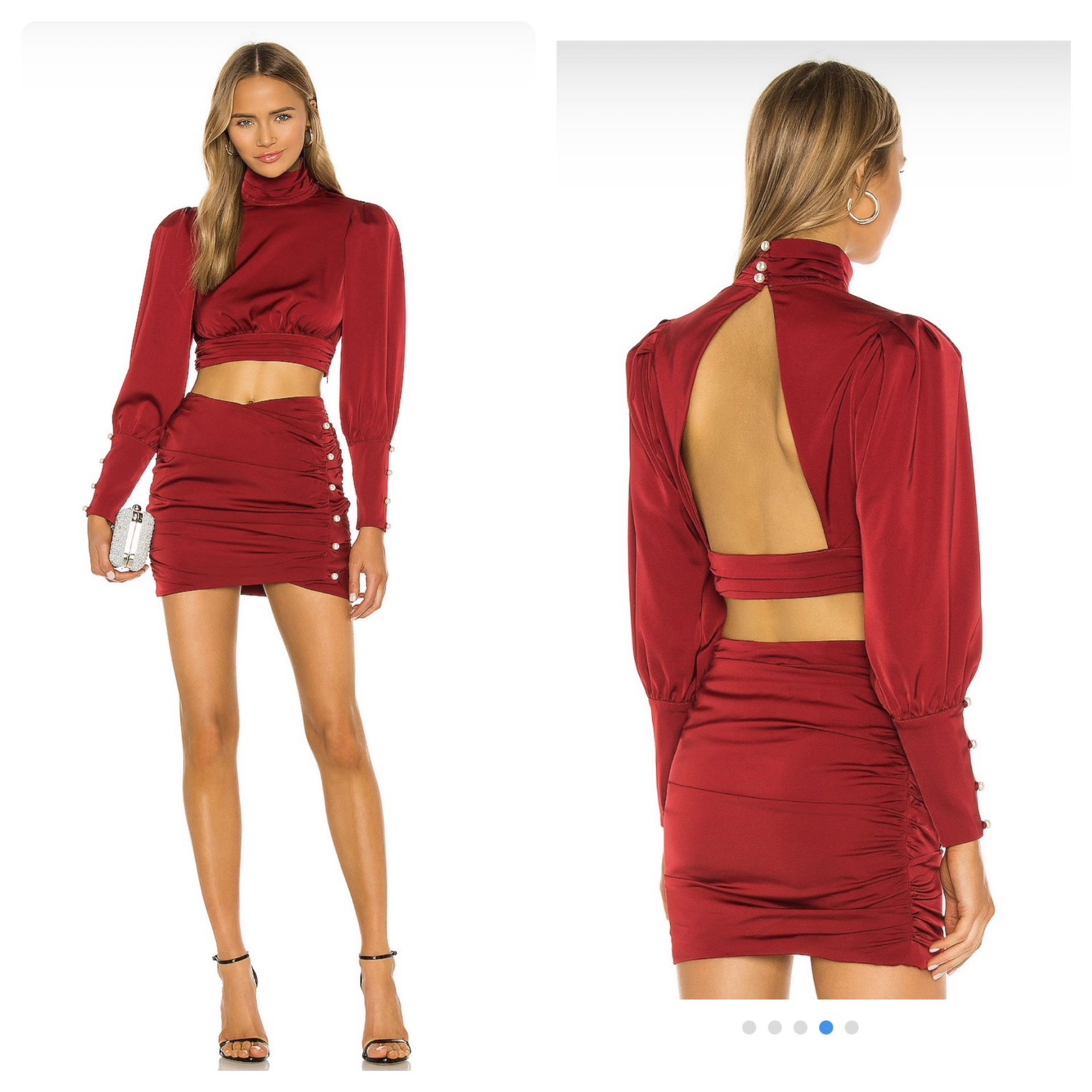 New Bloggers Fave Revolve Dupe Forever 21 Black Coord Skirt Set - size Small