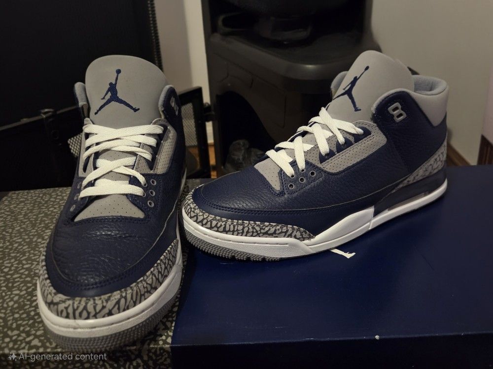 Jordan 3 Retro Georgetown Size 10