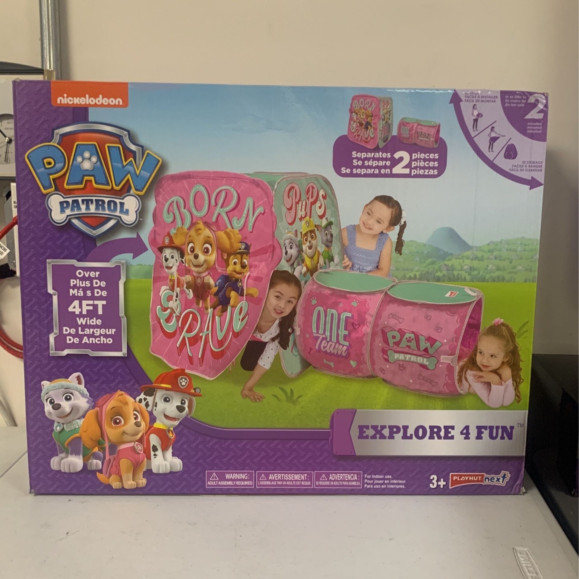 Playhut Paw Patrol Purple Pink Explore 4 Fun Play Tent