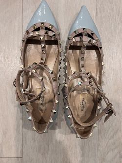 Valentino Rockstud Flats Size 39.5