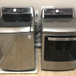 LG Washer & Electric Dryer Set – WT7800CV / DLEX7800VE – Stainless Steel