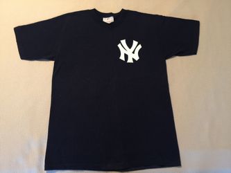Vintage MLB NY Yankees Knoblauch #11 Blue T-Shirt Size Large