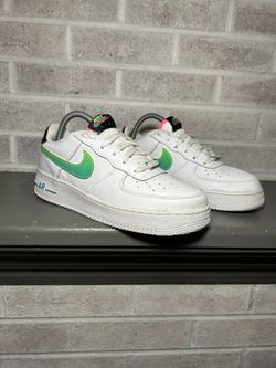 Nike Air Force 1 LV8 White Aquamarine Green Youth Size 6.5
