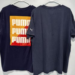 2 Navy Blue Puma T-Shirts size XL.
