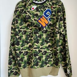 Authentic BAPE ABC Camo Shark Full Zip Hoodie, Size L
