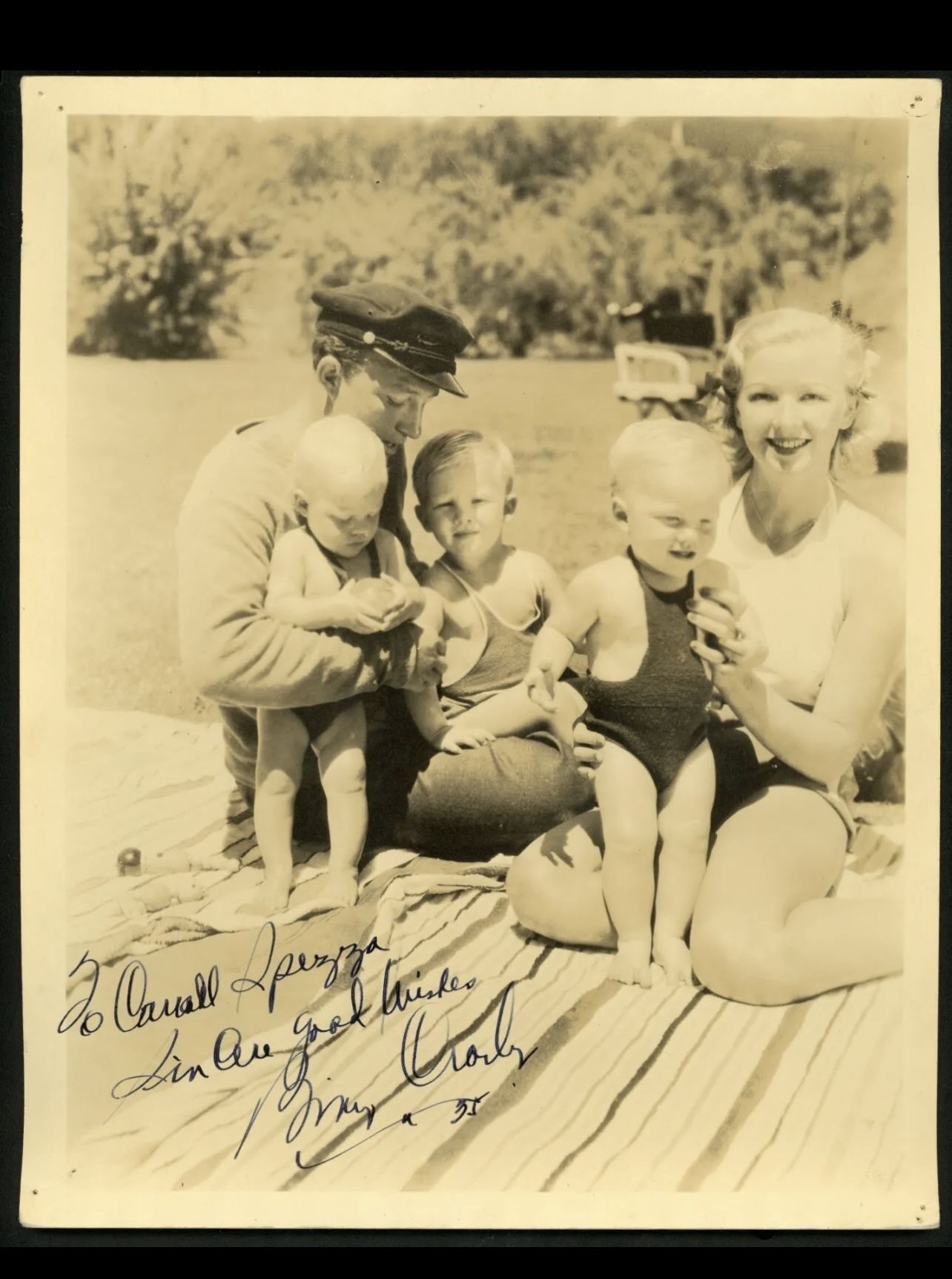 PSA DNA BING CROSBY 1935 SIGNED 8x10 Original Type 1 Photo...
