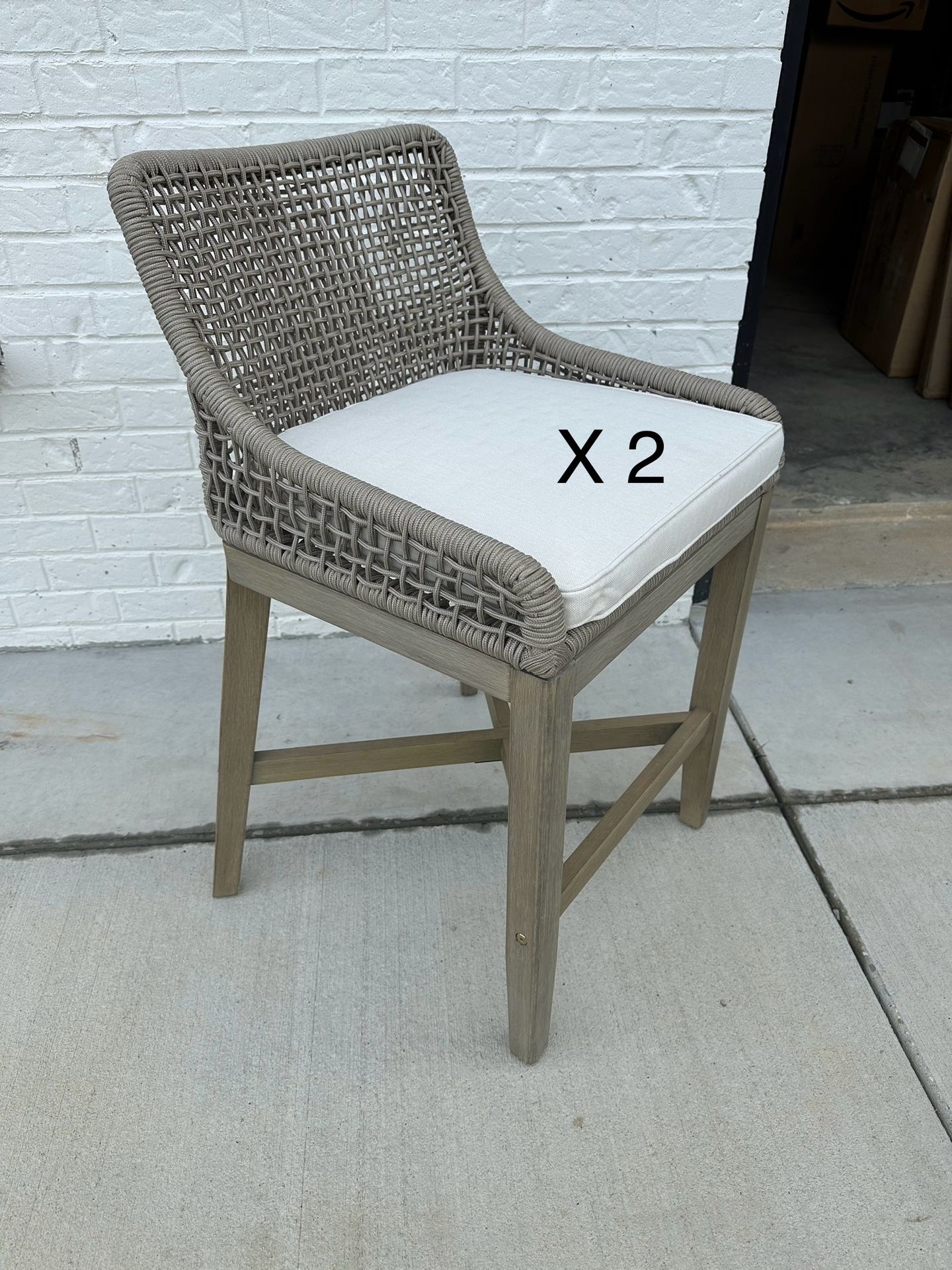 Counter Height Indoor/Outdoor Stools (2)