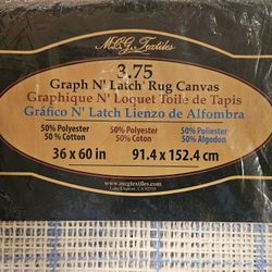 3.75 Graph N' Latch Rug Canvas 36"×60" made by M.C.G. Textiles