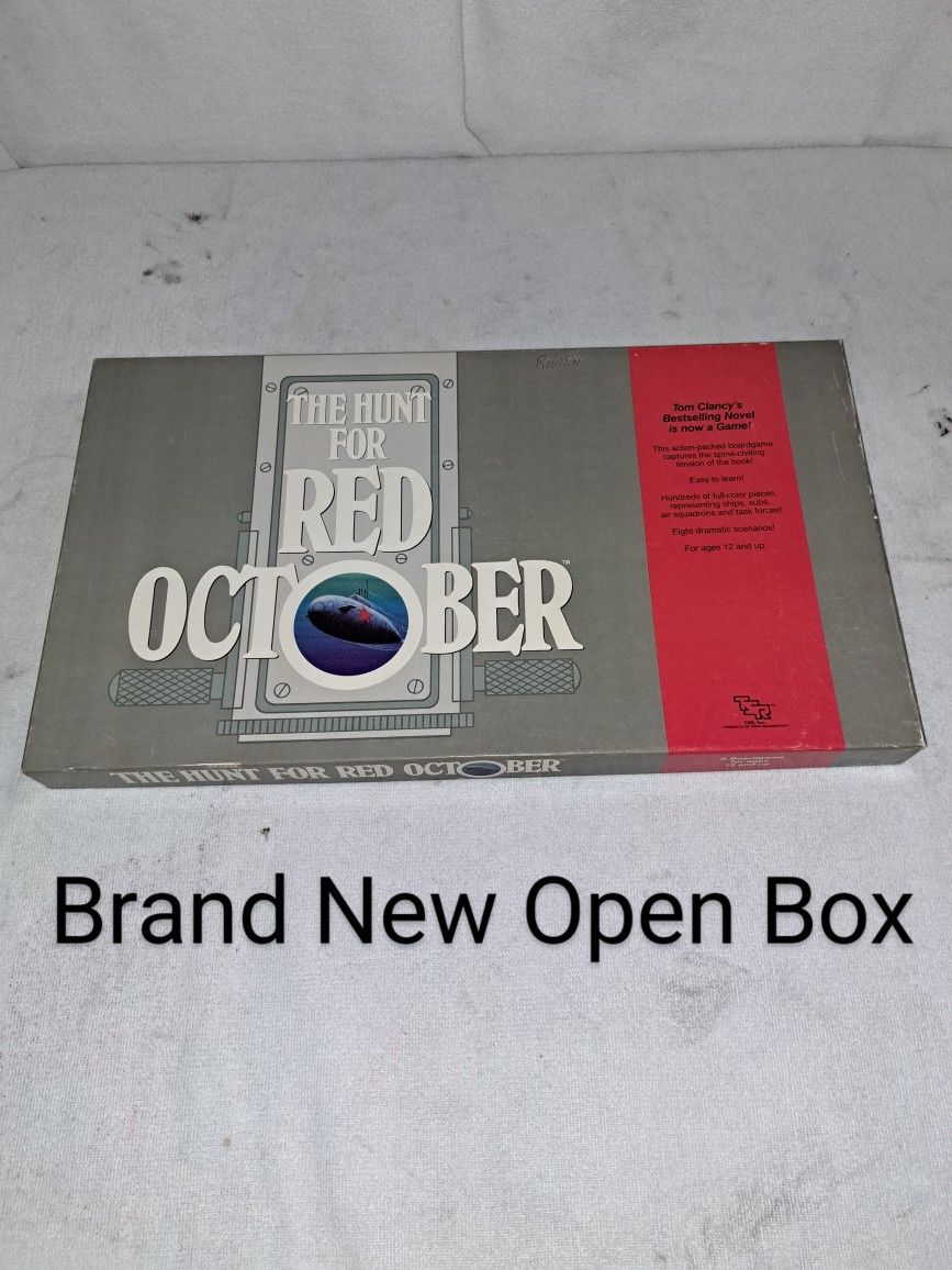 Brand New Open Box Vintage 1988 The Hunt For Red October Board Game (Is Complete Nothing Missing)