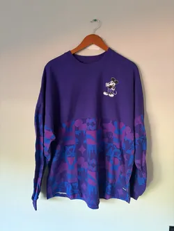 Spirit Jersey Disney100 Destination D Mickey Mouse Purple Long Sleeve Tee L