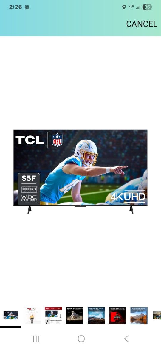 TCL 75-Inch Class S5 UHD 4K LED Smart TV with Fire TV (75S551F, 2024 Model), Dolby Vision, HDR PRO+, Dolby Atmos, Alexa Built-in with Voice Remote, Ap