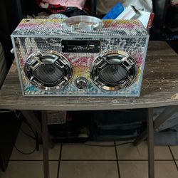 Animal Print Bling Wireless Boom Box (BB - Animal)