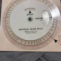 Weems & Plath Nautical Slide Rule Marine Maritime Nav Speed Time Distance