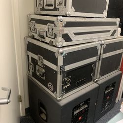 2 Subs, Dj Controller,  2 Mixers W/ Cases Misc